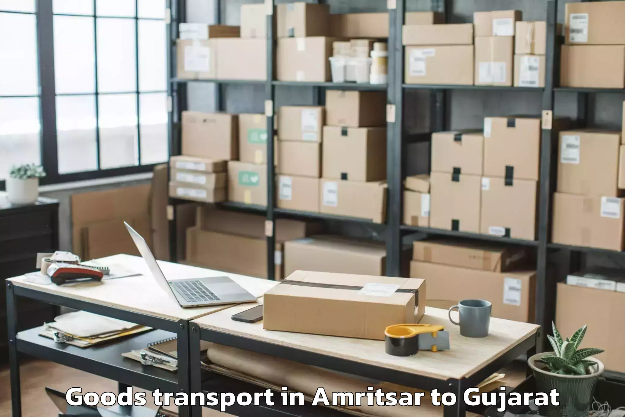 Professional Amritsar to Rai University Ahmedabad Goods Transport